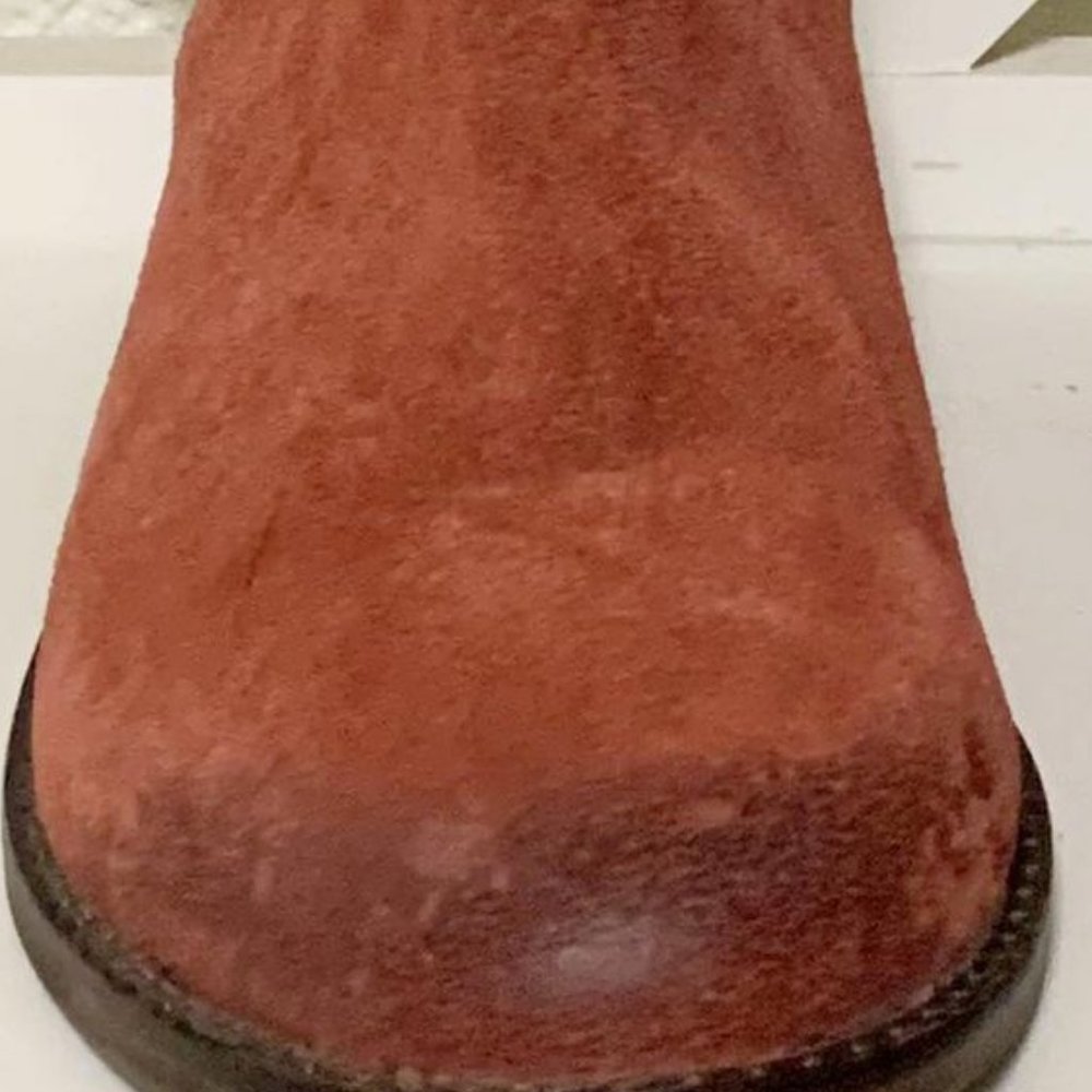 Anthropologie Latigo Dosha Suede Booties in Rust Size 7.5 - Picture 5 of 10